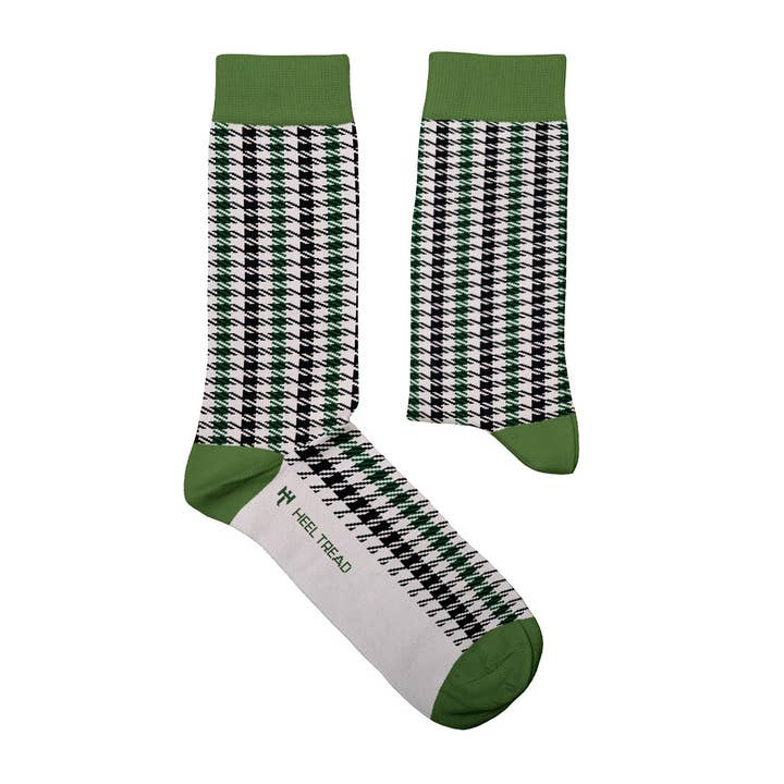 Sock Affairs - Wholesale Socks - Unisex - Pepita Black-Green Socks Gift