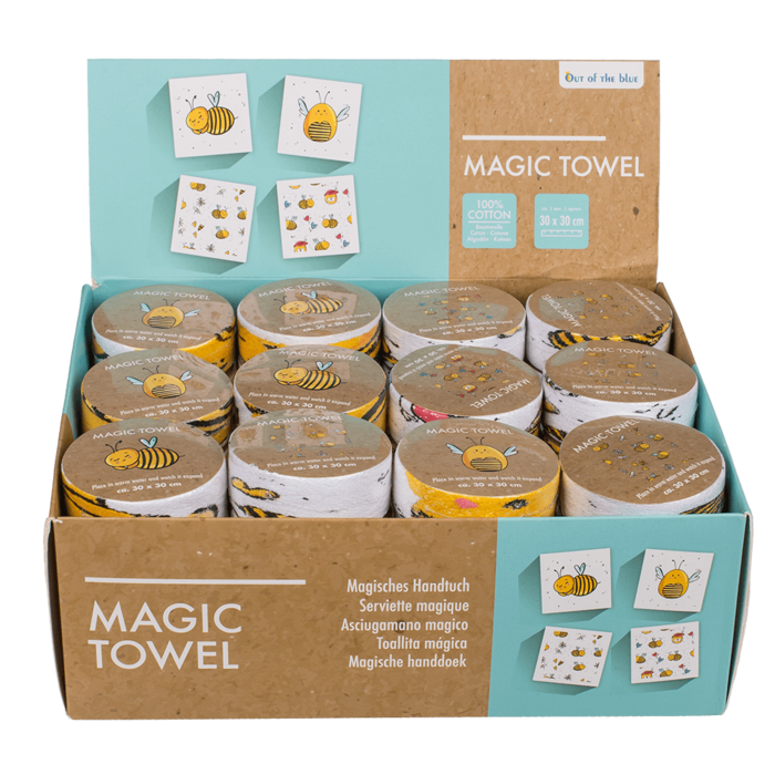 Out of the blue KG - Wholesale Tea Towel - Magic cotton towel, Bee,1