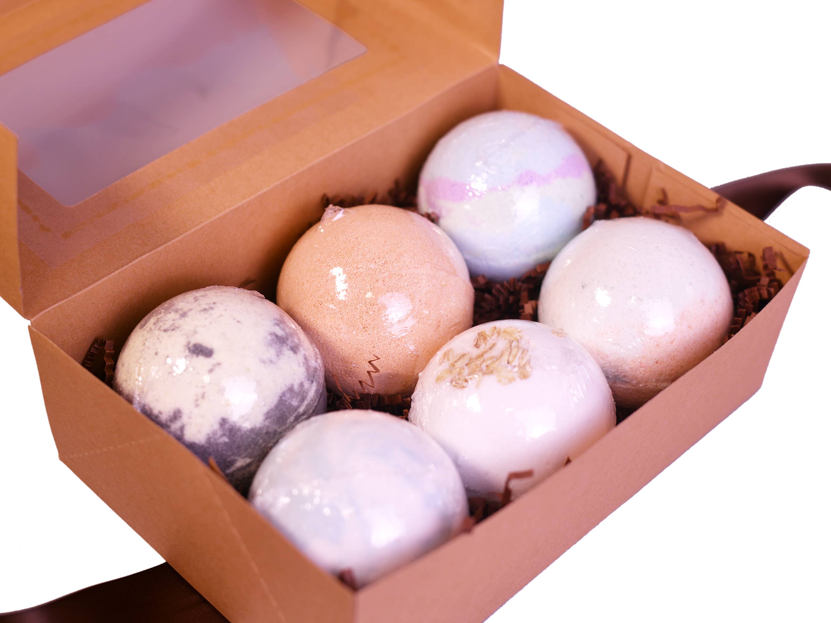 Brick Oven SoapWorks - Wholesale Bath Bomb/Fizz - Assorted Bath Bombs for Men Giftset Set of 6 Large 8oz1