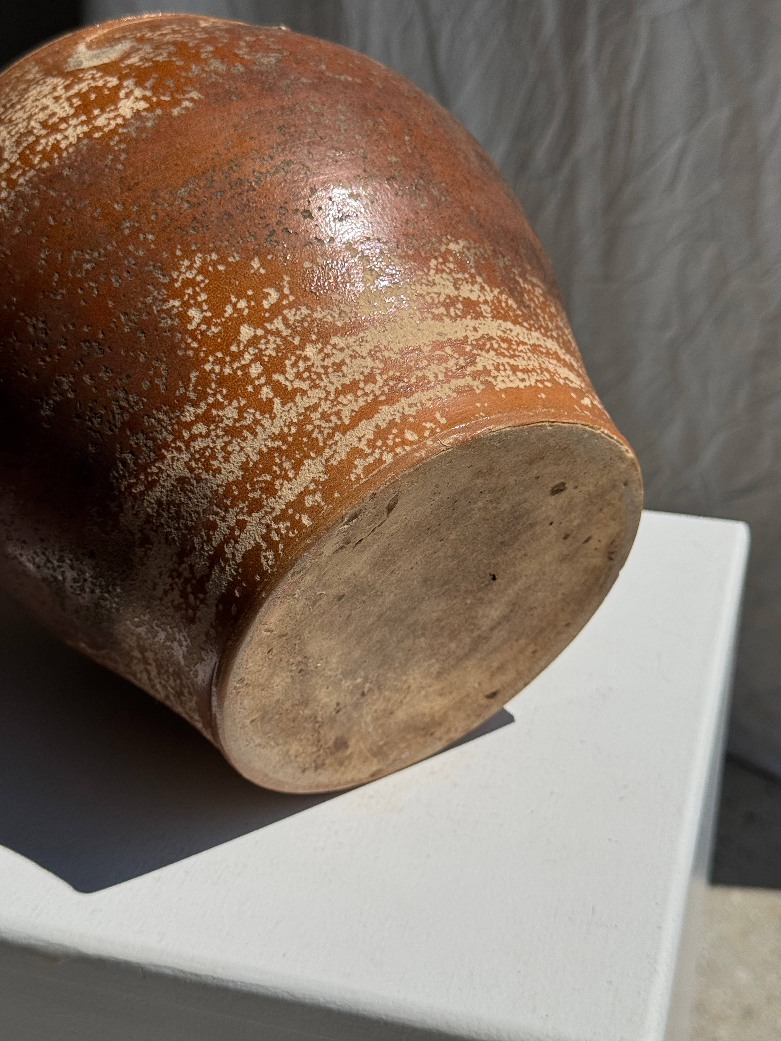 Office Objets – Großhandel Blumentopf – Großer ovaler Steinguttopf mit Deckel H2410