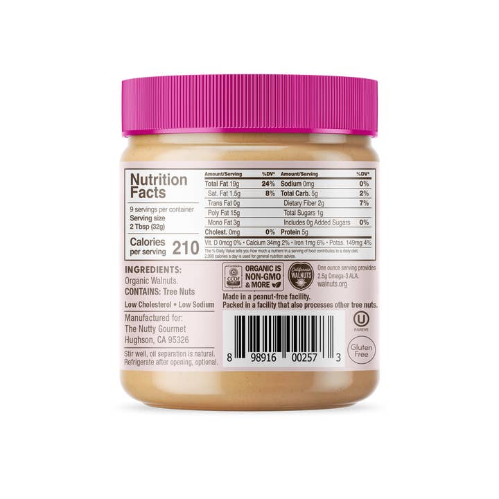 Nutty Gourmet - Wholesale Nut butter - Organic, Raw Walnut Butter Bundles2