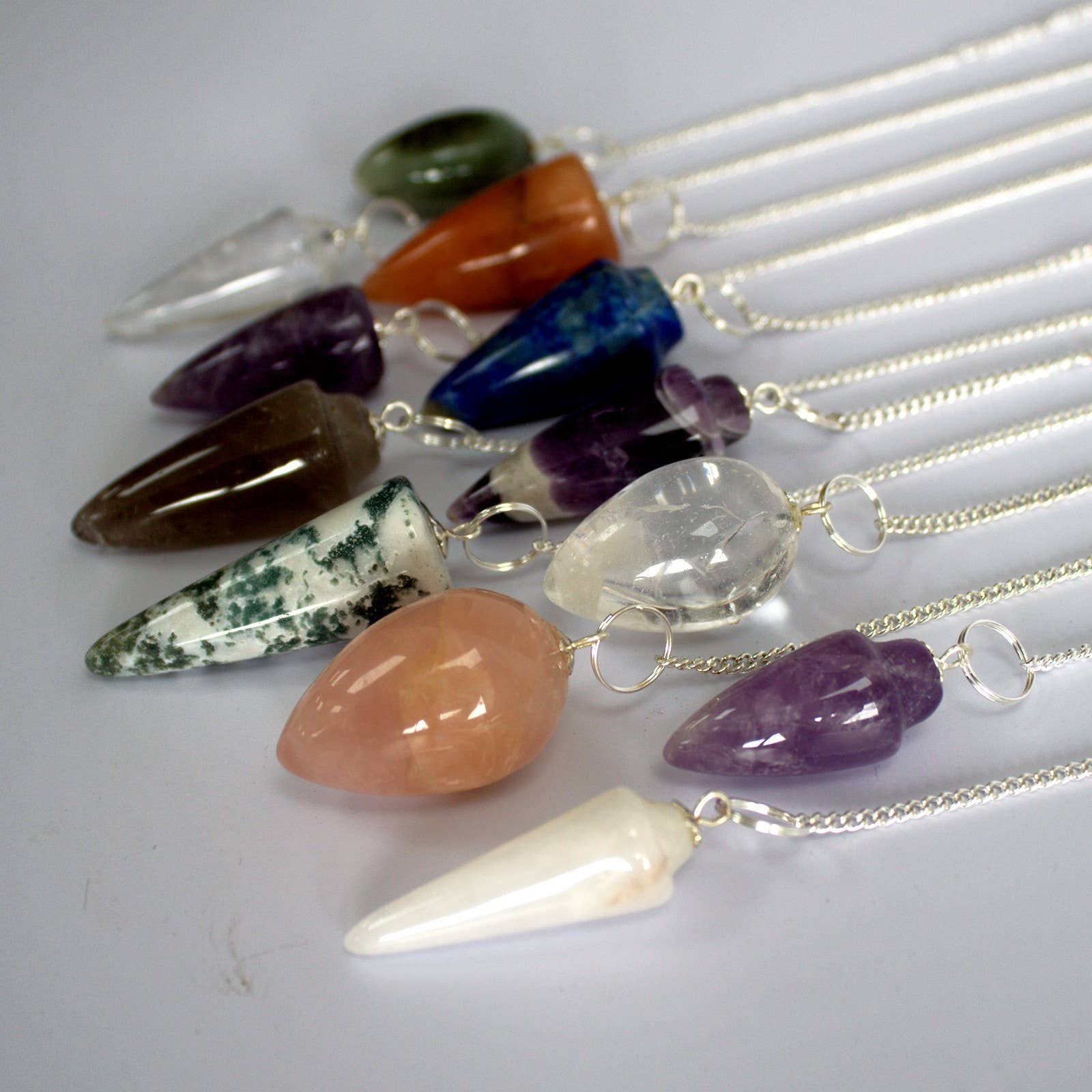Ancient Wisdom – wholesale Spiritual stone/crystal – Magic Pendulum - Mixed Selection1