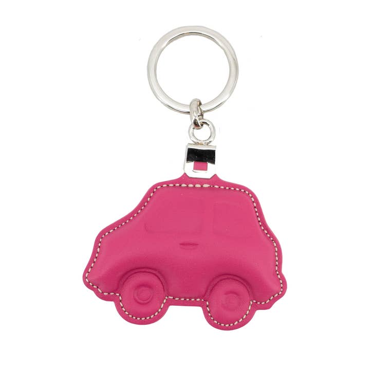 Bolero Piel – Engroshandel Nøglering - Dame – Nøglekæde i læder formet som en bil2