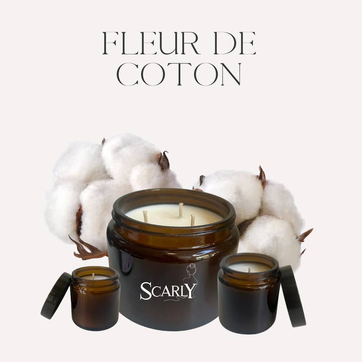 Cotton Flower Candle for wholesale by Scarly Shop
