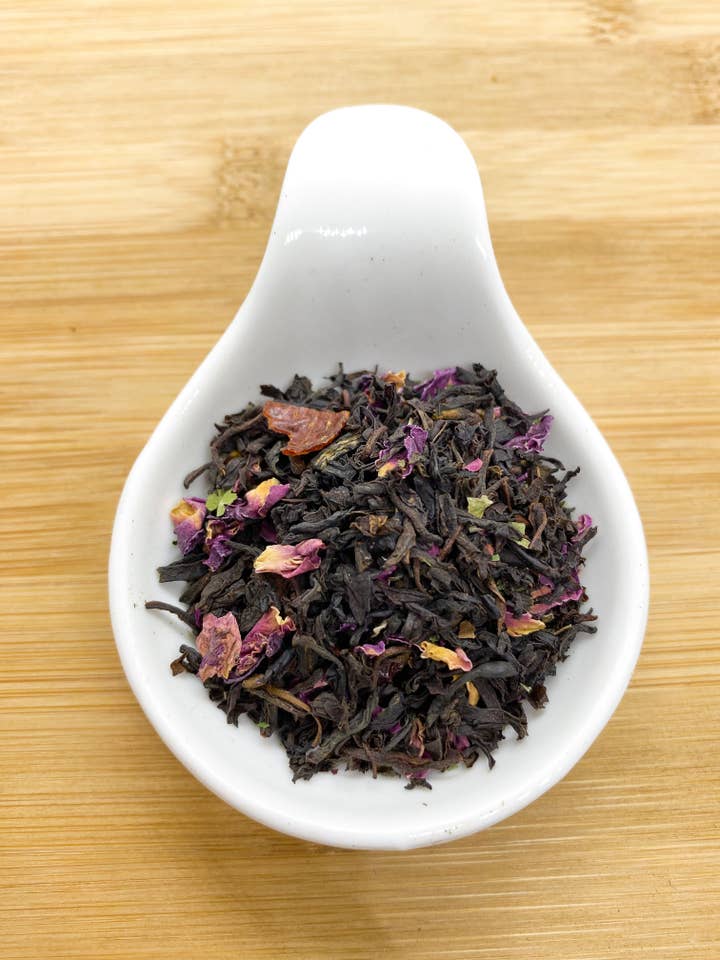 Schwarzer loser Rosentee mit Hagebutte für den Großhandel von Rocky Mountain SereniTEA