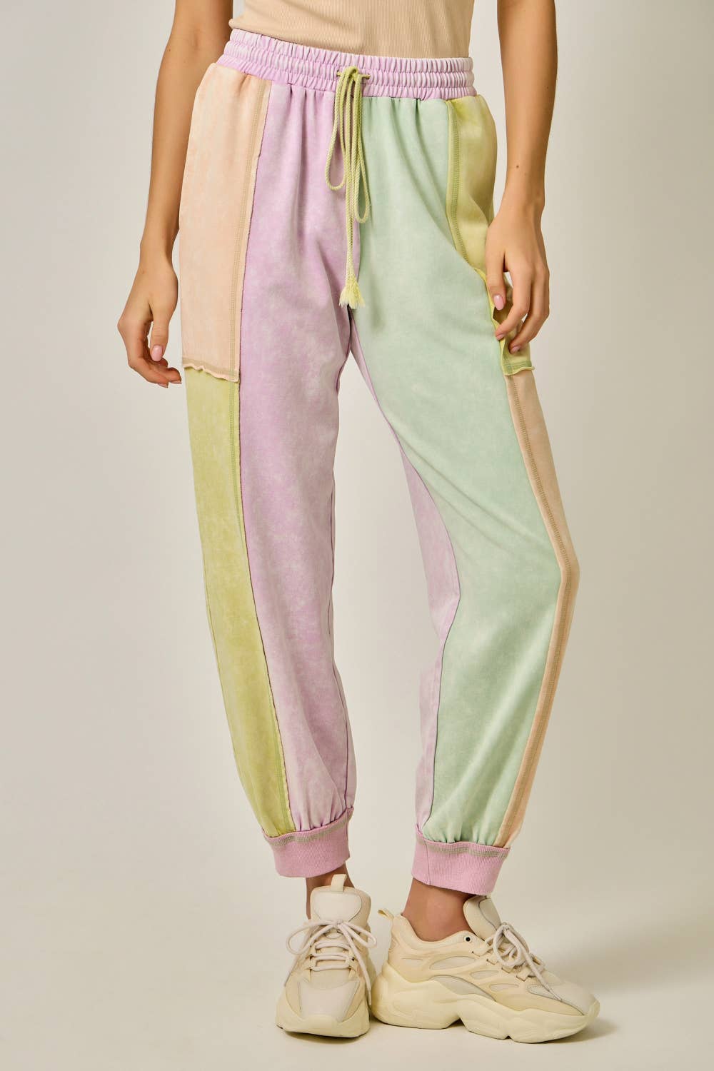 Mystree - Wholesale Pants - Women's - 61539 Color Blocked Track Pants16