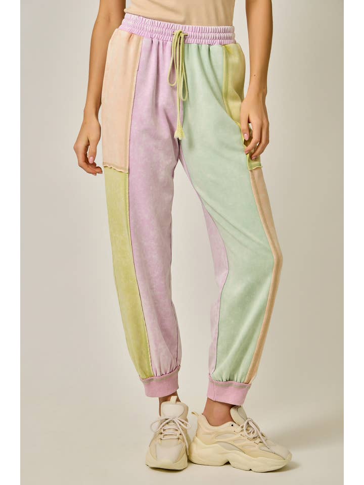 Mystree - Wholesale Pants - Women's - 61539 Color Blocked Track Pants16