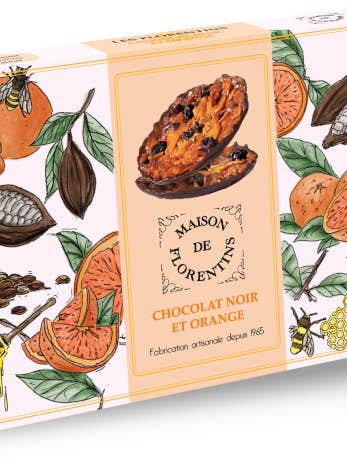 Maison De Florentins Florentins Dark Chocolate W/ Orange for wholesale by French Feast