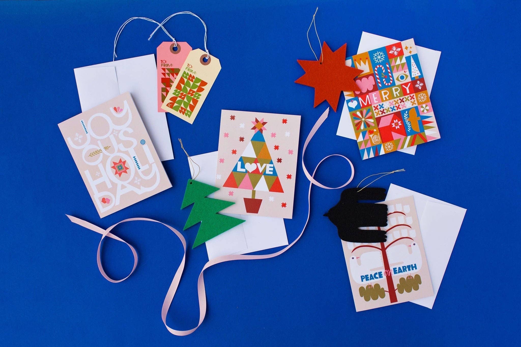 Lisa Congdon Art & Illustration - Vente Cartes de vœux saisonnières - Carte de vœux Love Tree Holiday2