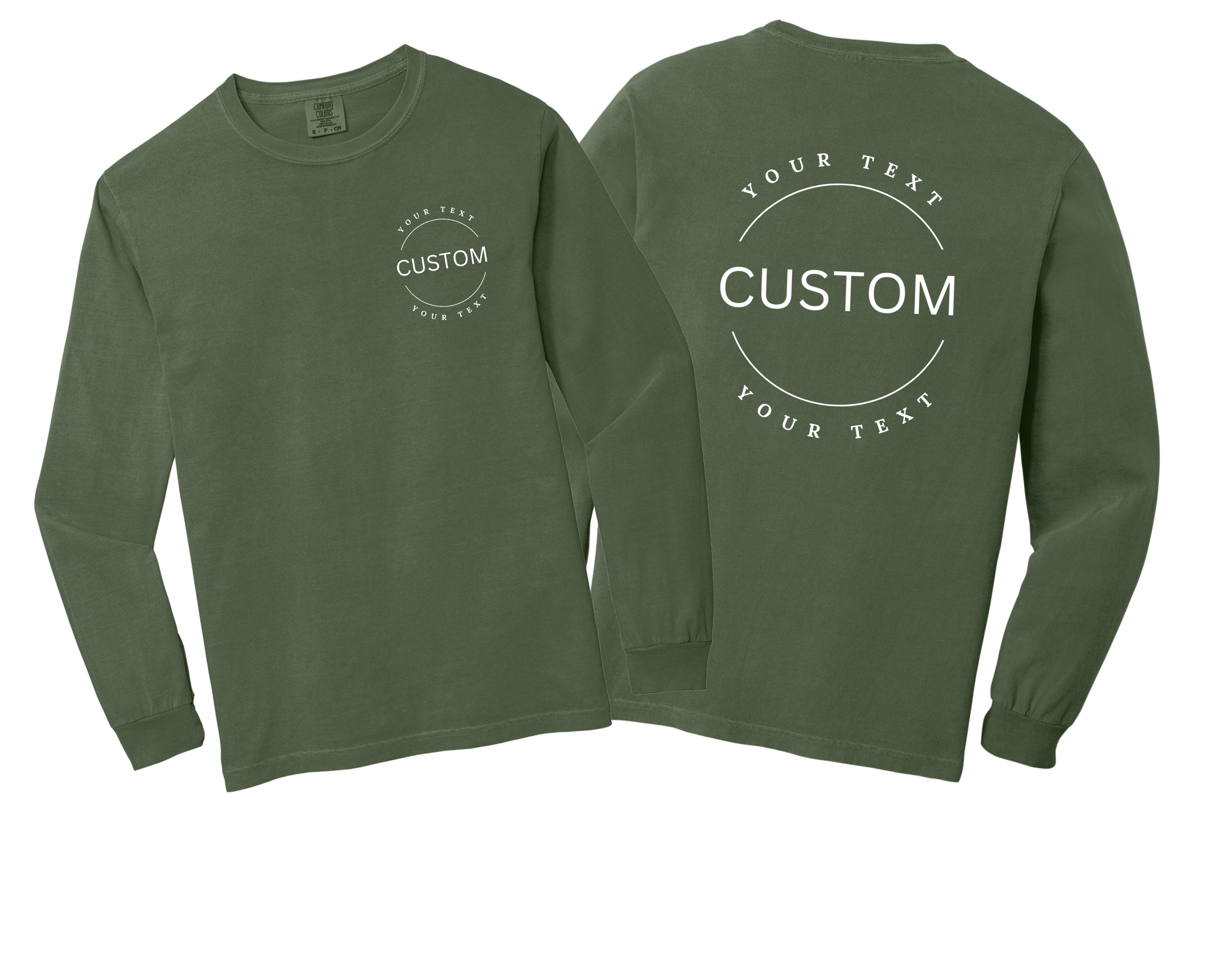 One Nine - Venta al por mayor Sudadera estampada - Unisex - Camiseta de manga larga Comfort Colors personalizada 60140