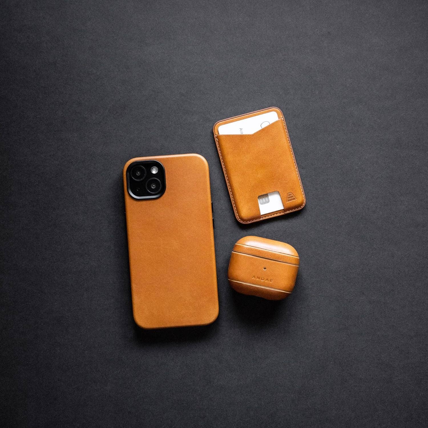 Andar - Wholesale Phone Case - Unisex - The Aspen Full Grain Leather iPhone Phone Case with MagSafe135