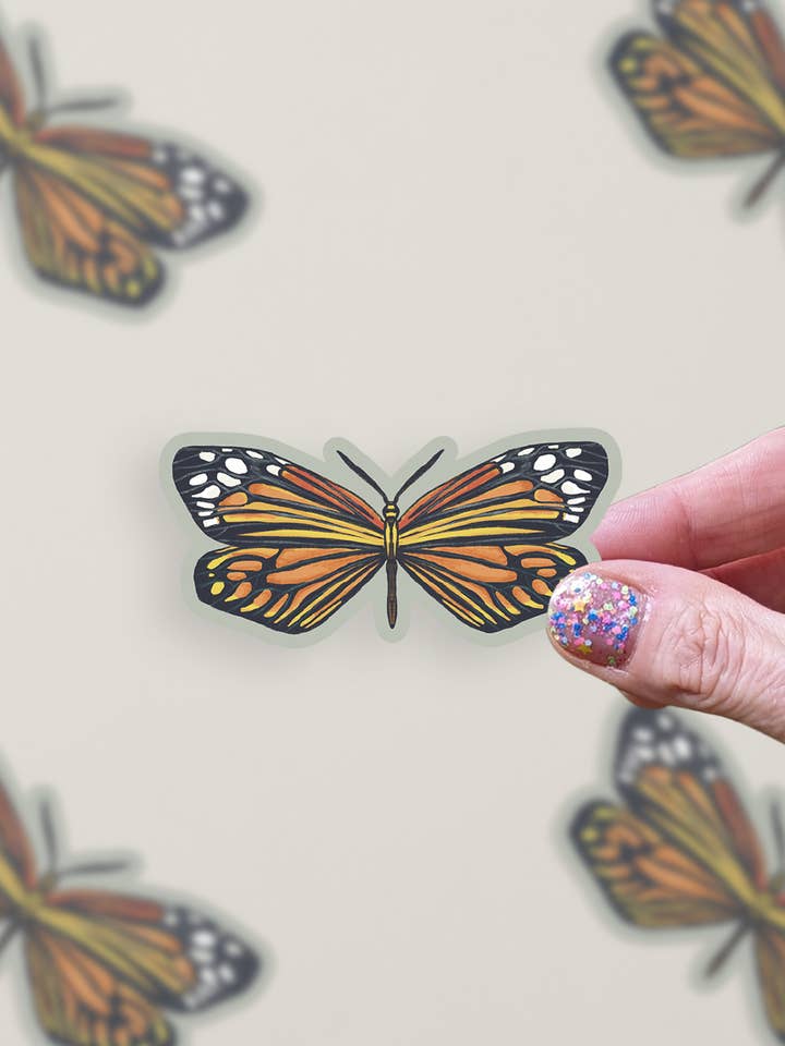 Adesivo in vinile della falena Chalcosiine Burnet per la vendita all'ingrosso da parte di Lucid Moon Studio, LLC