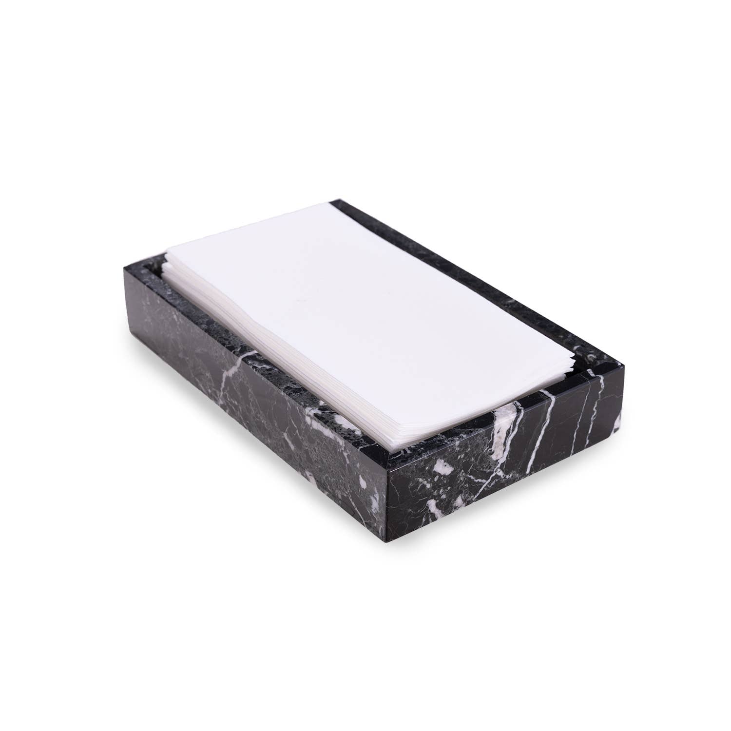 BeyBerk International - Wholesale Decorative Tray - Ezra Genuine Marble Guest Towel Tray3