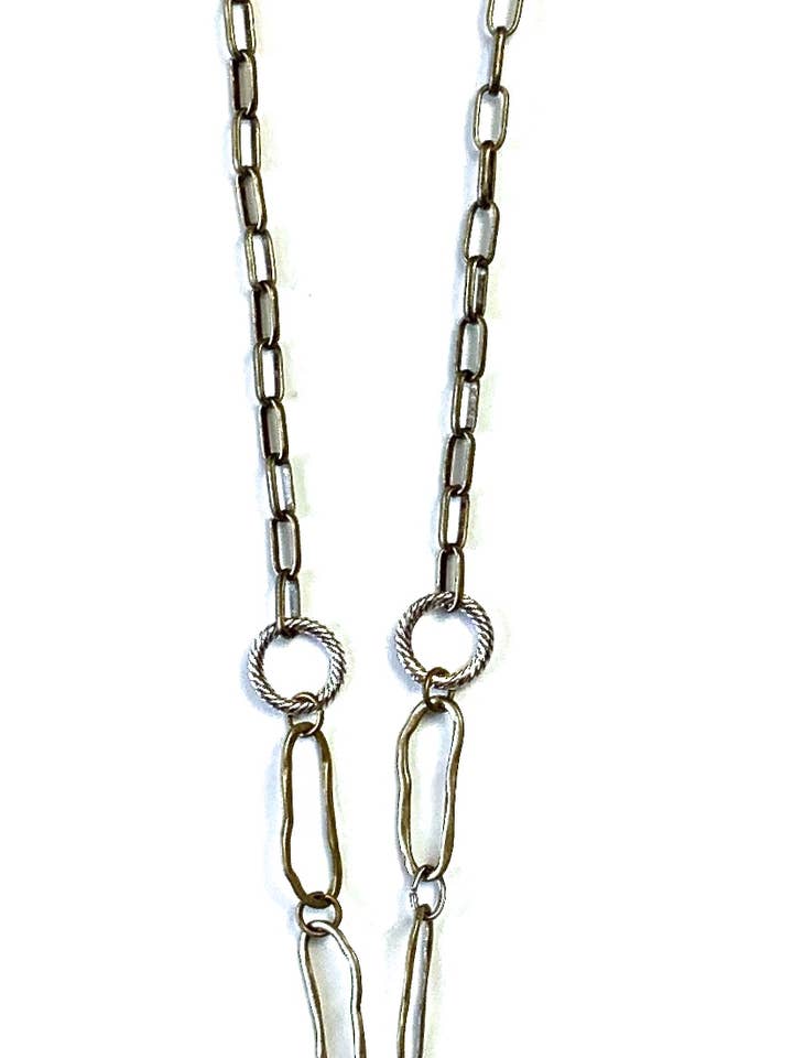 Mixed Chain Pendant Drop Necklace for wholesale by Lost & Found Trading