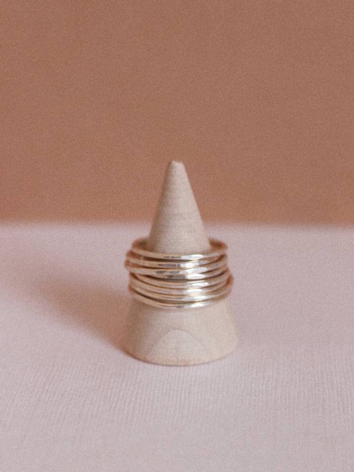 Silver Stacking Ring for wholesale by Goldie Jewelry