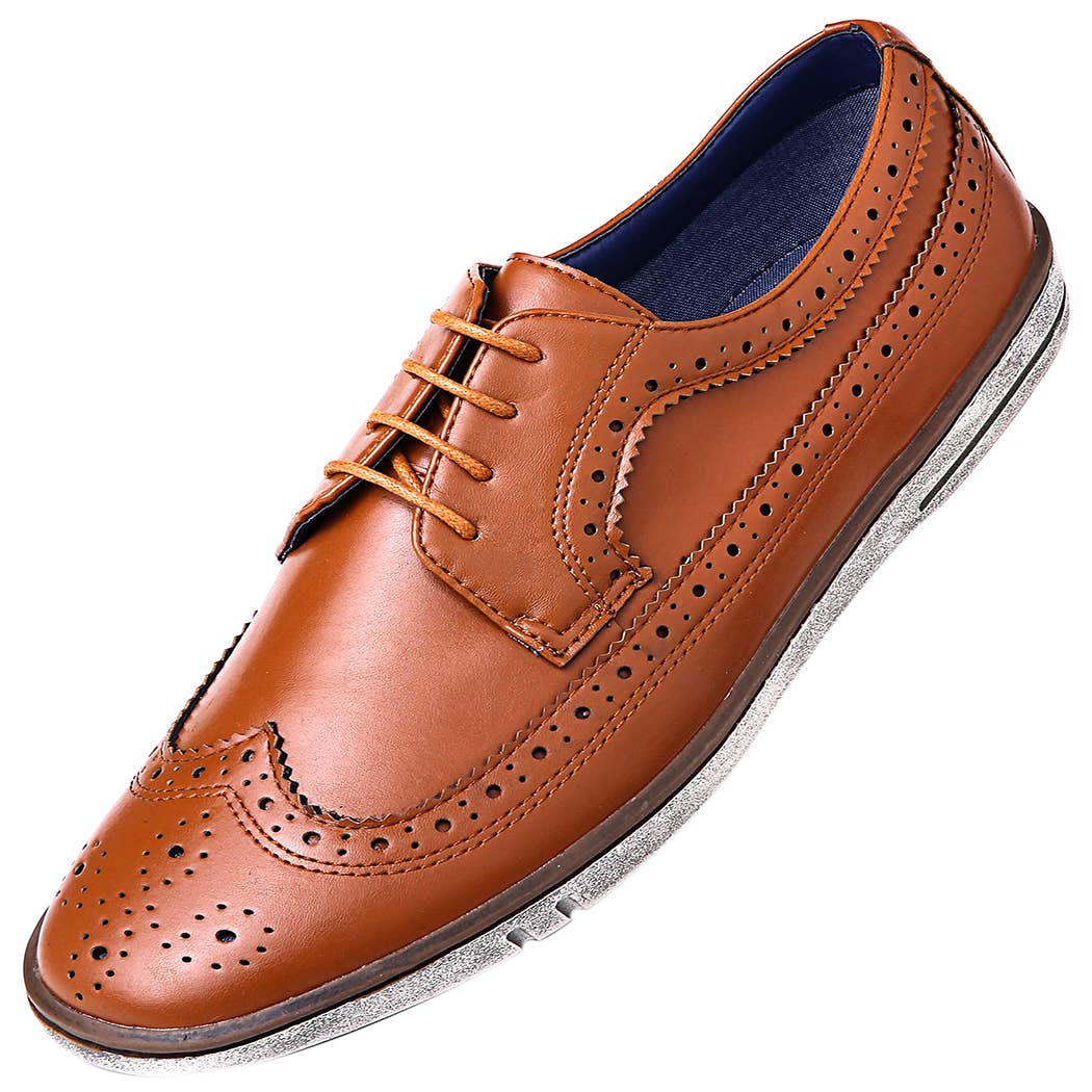 Mio Marino - Wholesale Brogue Shoes - Men's - Casual Wingtip Dress Shoes3