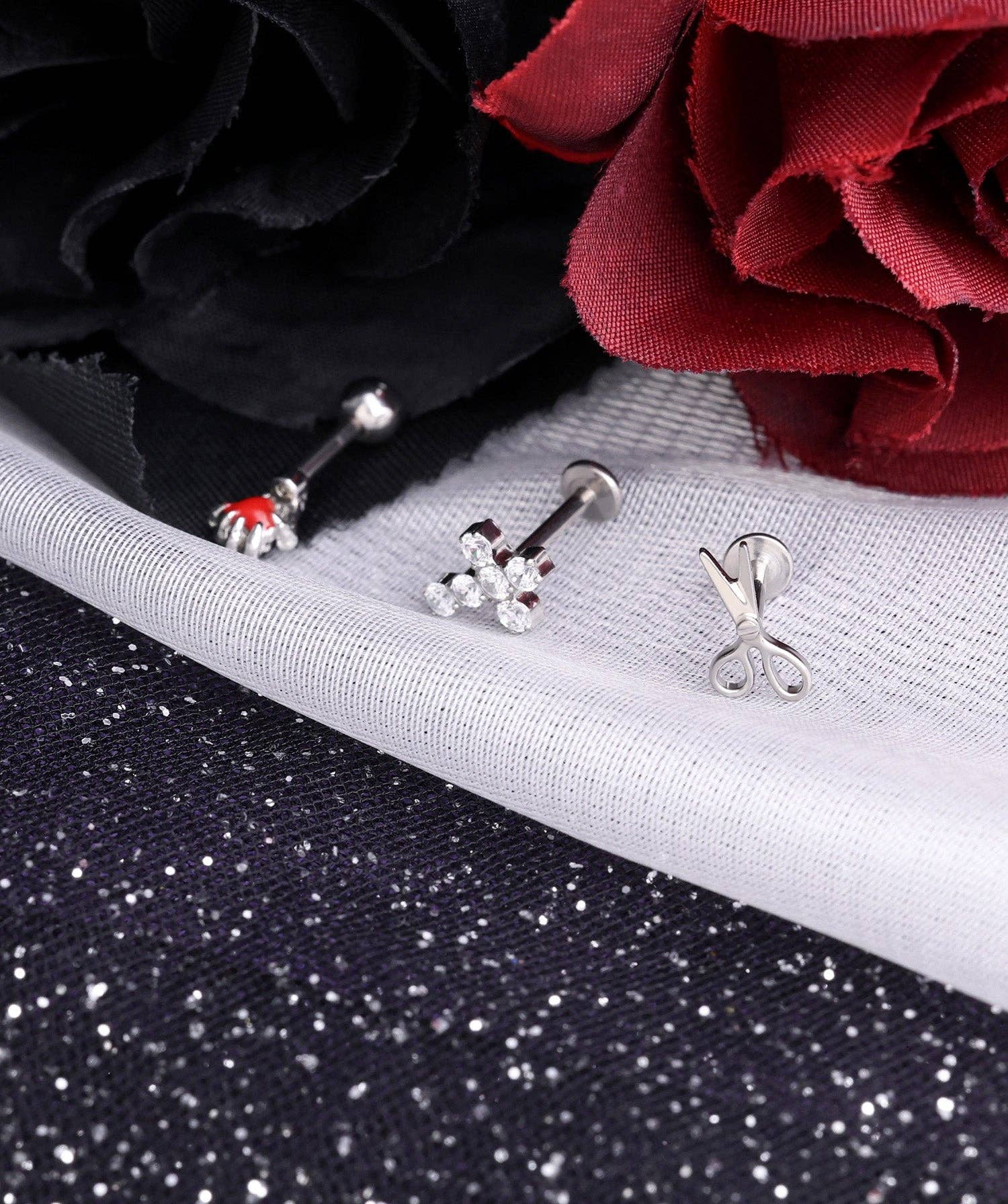 oumo jewelry - Wholesale Stud/Post Earrings - Titanium Scissor Stud ✂️10