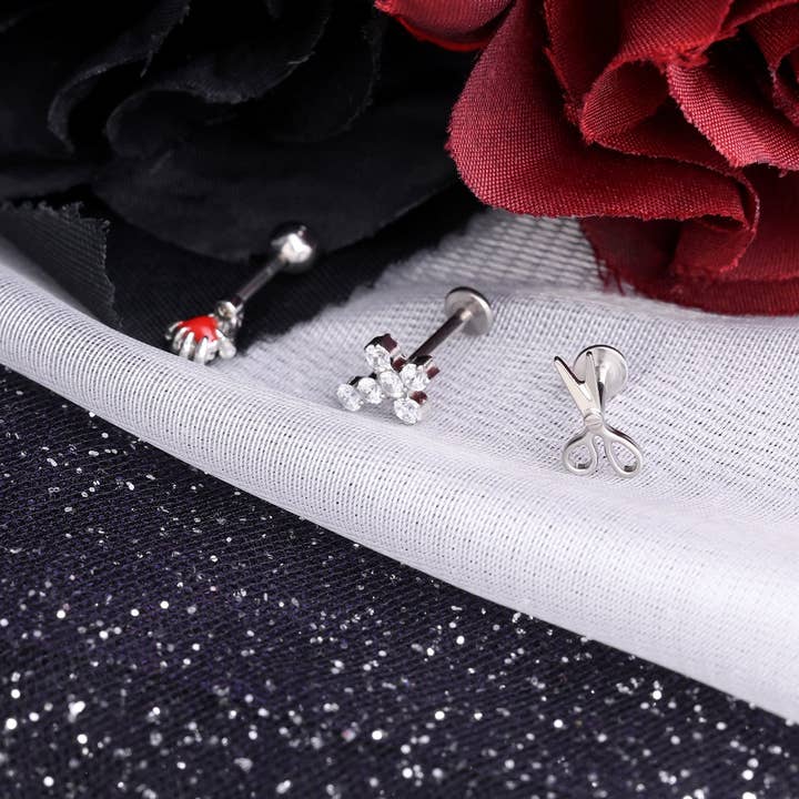 oumo jewelry - Wholesale Stud/Post Earrings - Titanium Scissor Stud ✂️10