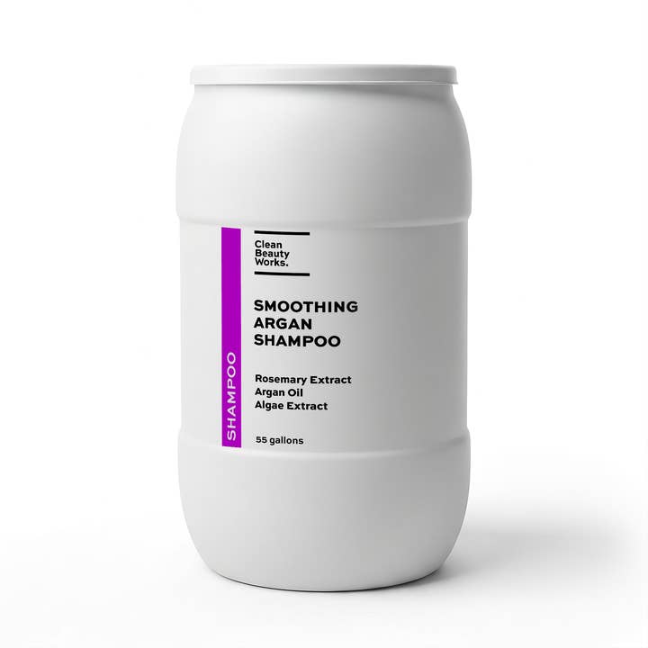 Smoothing Argan Shampoo, Algae & Rosemary for wholesale by Clean Beauty Works.