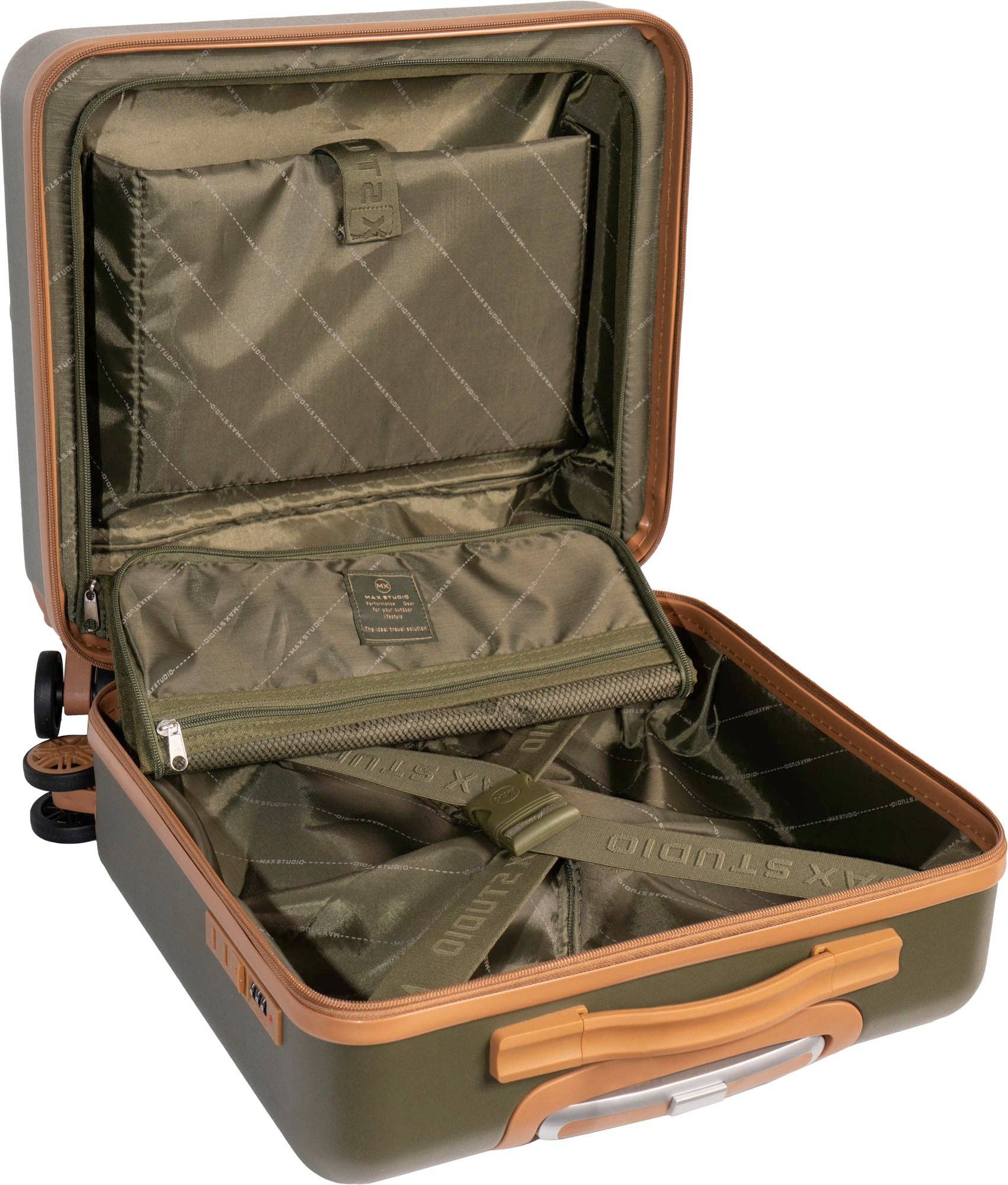  OLIVE Max Studio ABS 3-Piece Hard Sided The Lisbon Luggage Set for wholesale on Faire15