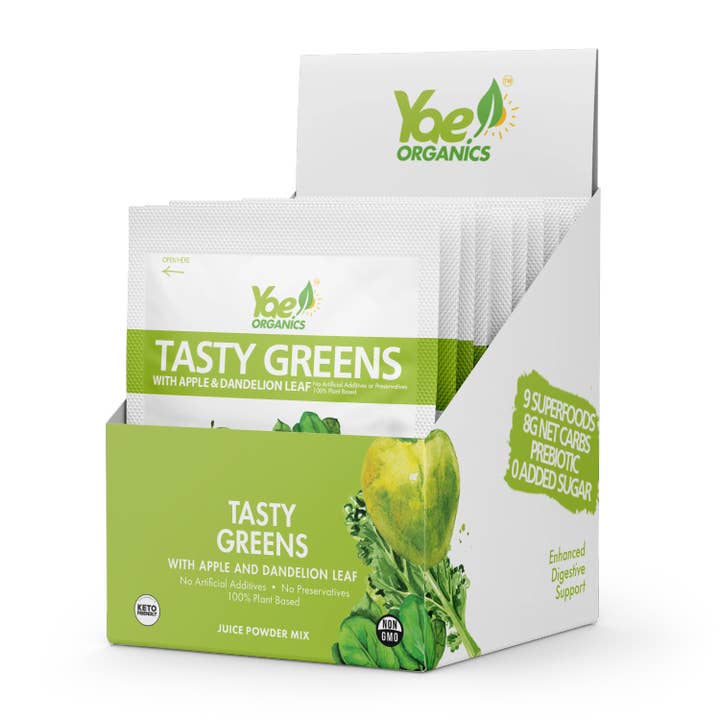 Bio Tasty Greens (Einzelportion, 10er-Pack) für den Großhandel von Yae Organics