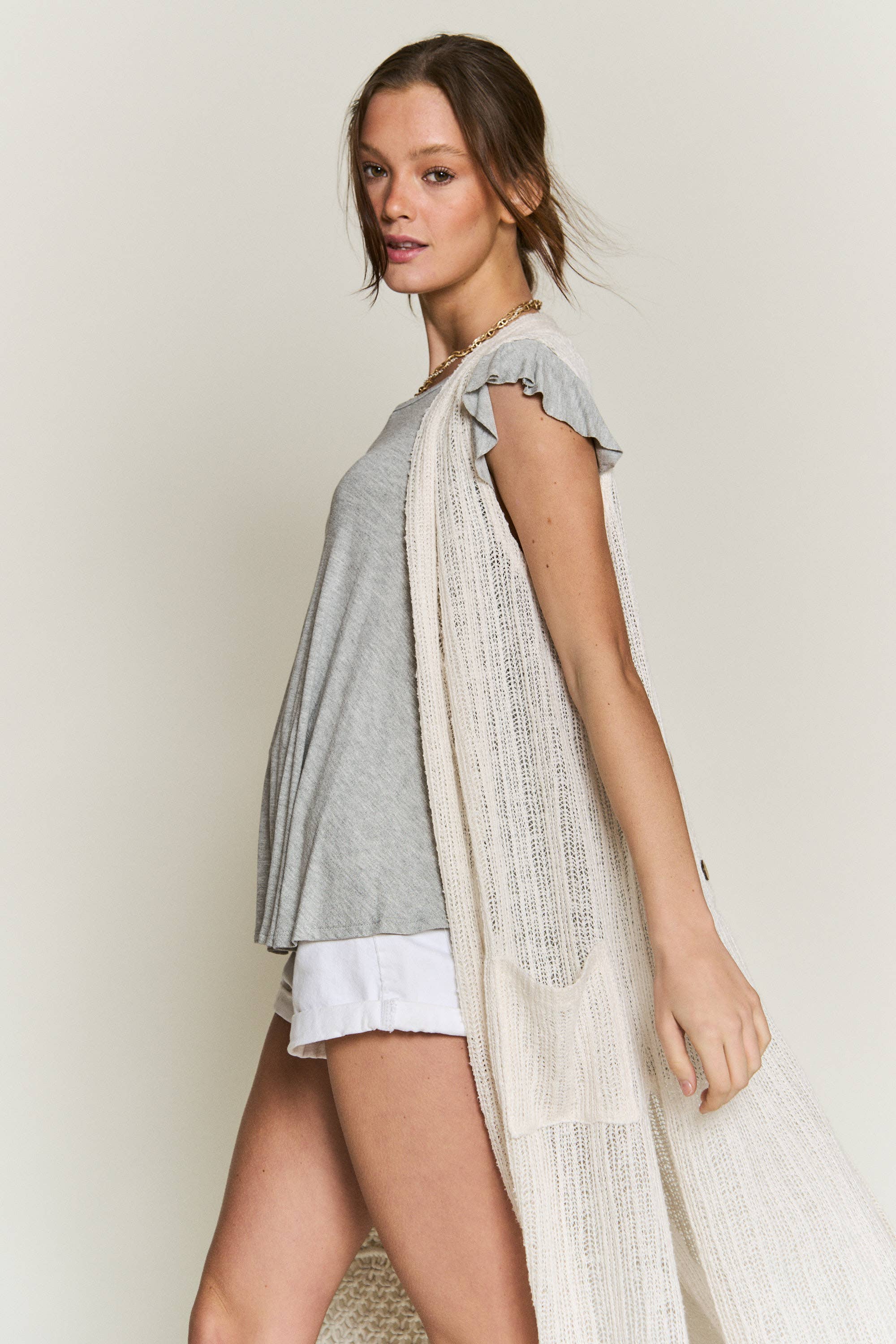 JADE BY JANE - Wholesale Cardigan - Dames - PLUS SIZE Gebreid sweatervest zonder mouwen18