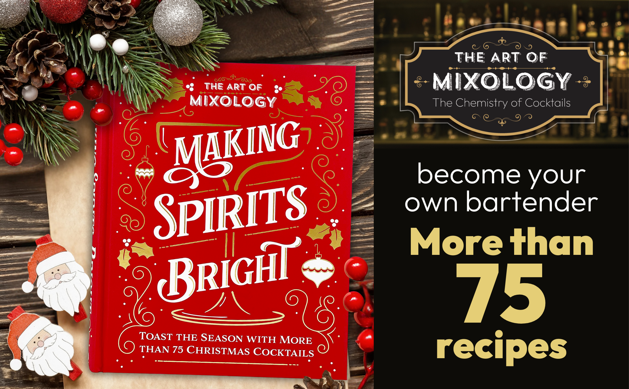 Cottage Door Press - Wholesale Mixology & Beverage - Art of Mixology:Making Spirits Bright Christmas Cocktails2