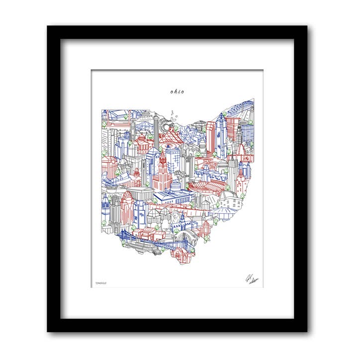 Ohio Wall Decor for wholesale by Townsville Art