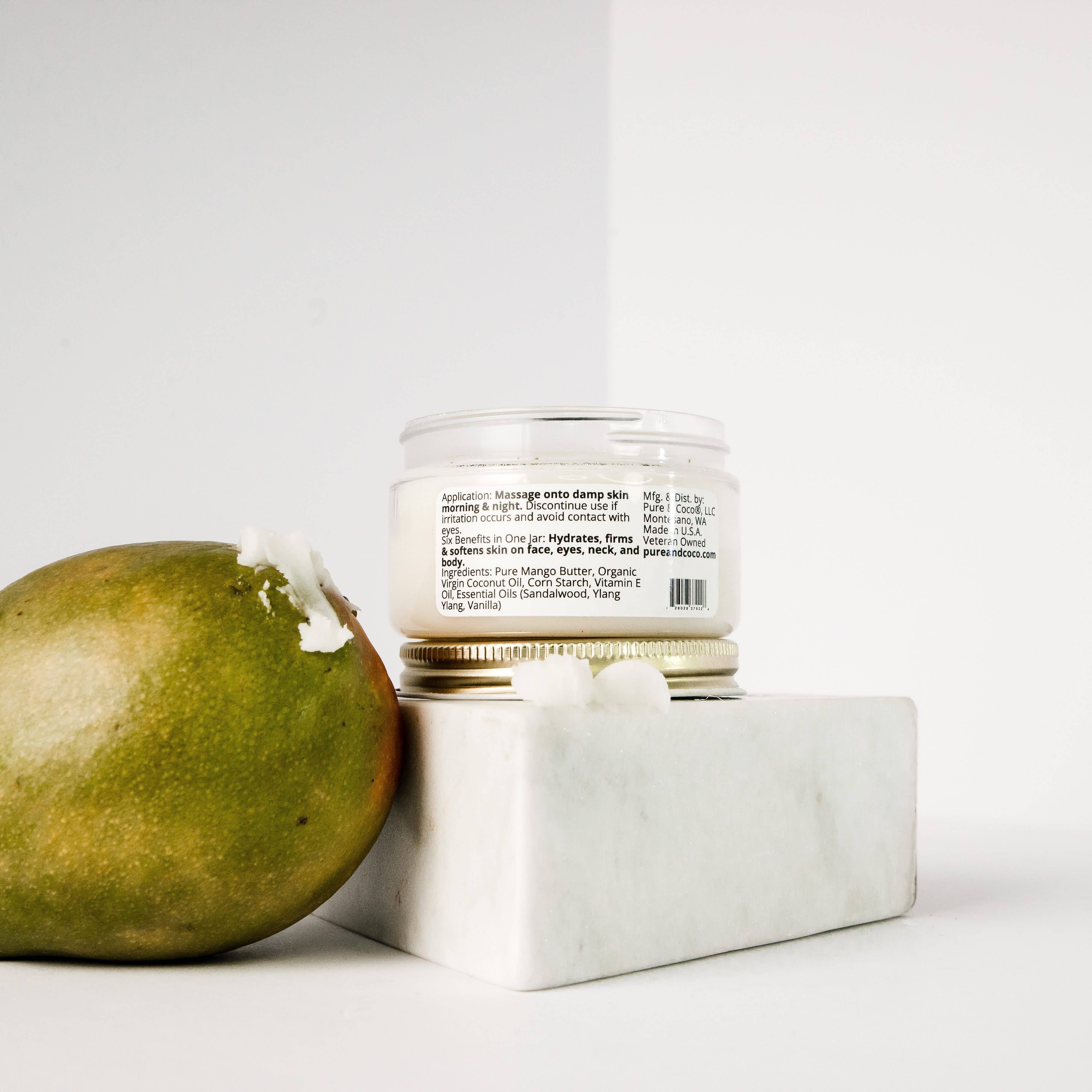 Pure & Coco | Organic Coconut Oil Skincare - Wholesale Body Cream/Lotion - SWEET GROVE Mango Butter Face & Body Crème4