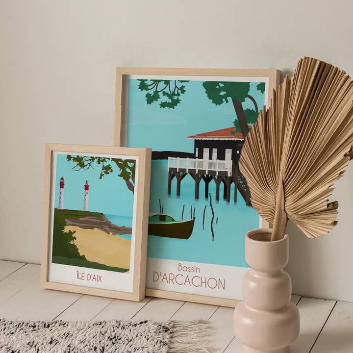 Affiche Île d'Aix pour la vente par Wakatp