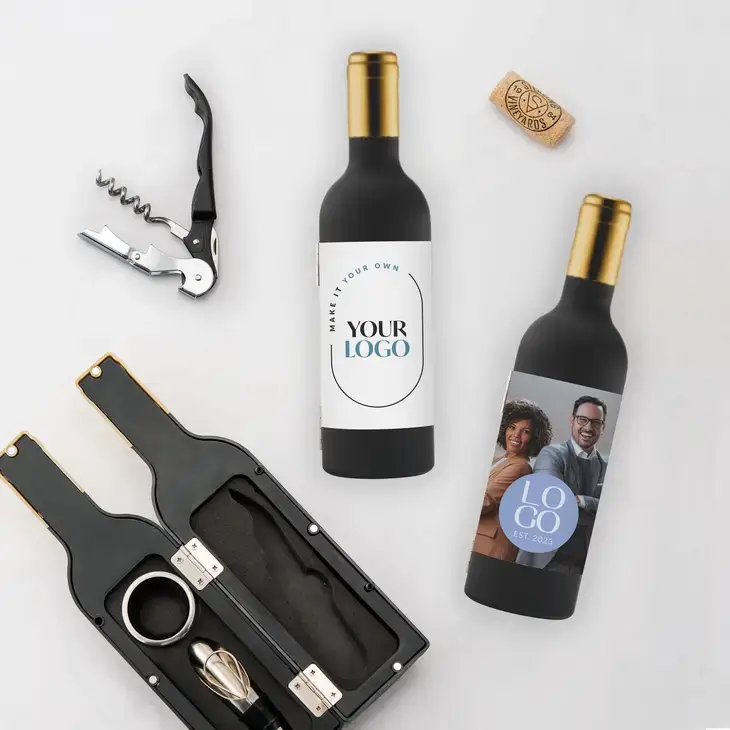 Weddingstar Inc. - Wholesale Wine Tool Set - Corkscrew Set w/ Labels for Corporate Gift - Company Logo0