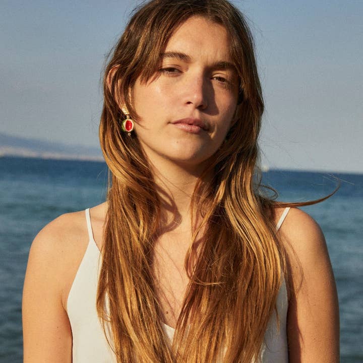 CASHFANA - Wholesale Dangle Earrings - Frutta ceramic short earrings1