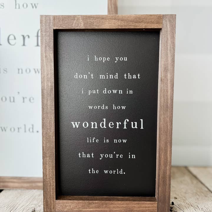 Lily and Sparrow - Wholesale Sign - I Hope You Don’t Mind Wood Sign | Mother's Day Gifts