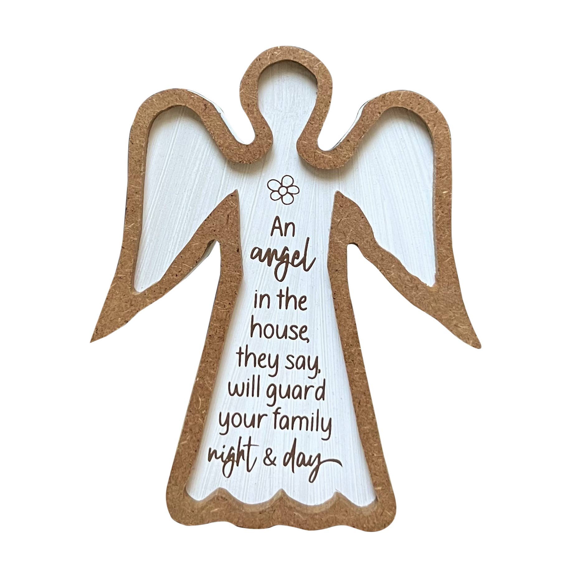 Abbey + CA Gift – wholesale Decorative tabletop object – Framed Standing Angel Plaques10