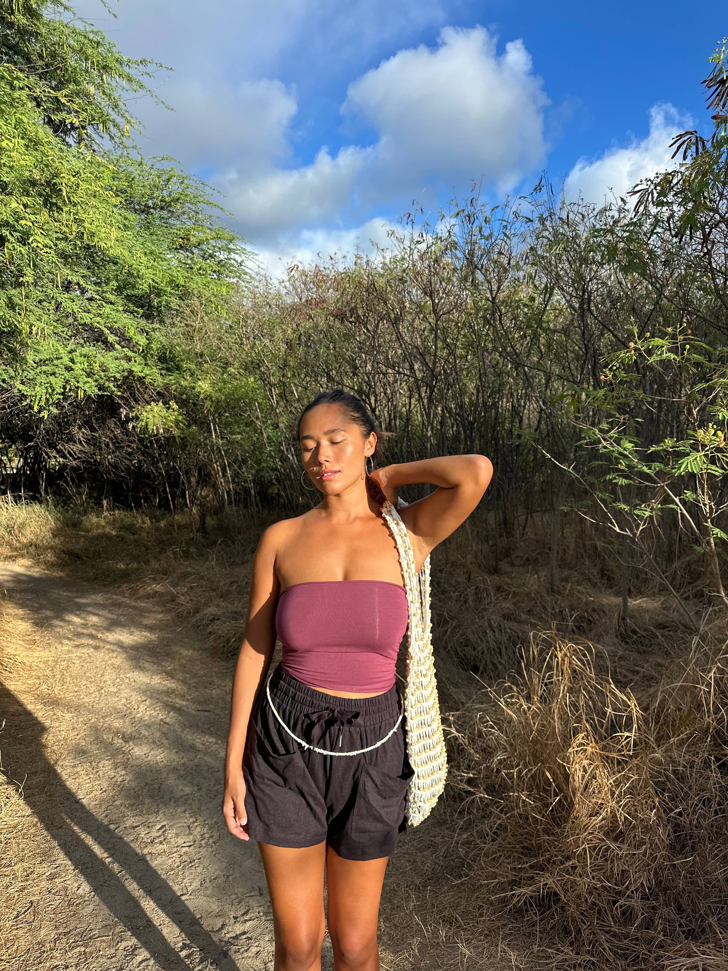 Gardenbelle Shop - Wholesale Shorts - Women's - Organic Hemp Boho Shorts, Slouchy Natural Shorts29