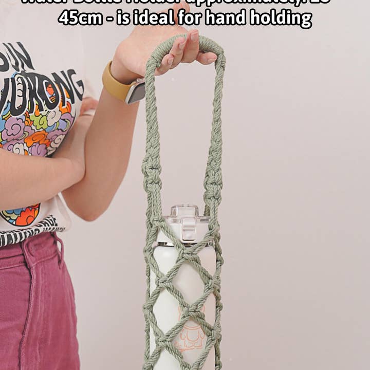 BeanDaikon - Wholesale DIY Craft Kit - DIY Macrame Water Bottle Holder Craft Kit K32