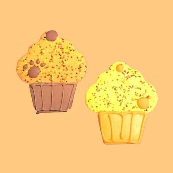 Fall Cupcake Dog Cookies for wholesale by Bakery Dog