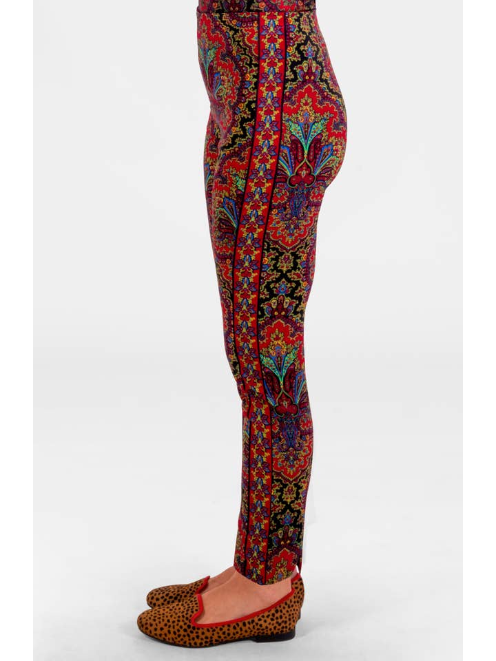 Gretchen Scott LLC - Wholesale Pants - Women's - Gripeles Pull On Pants - Passion Paisley7