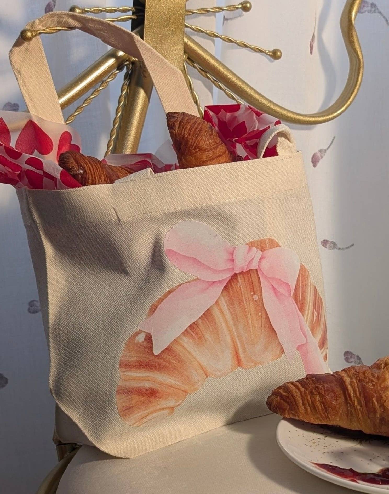 Boozy Sunrise - Vente Tote bag – femme - Sac à livre avec design croissant mignon1