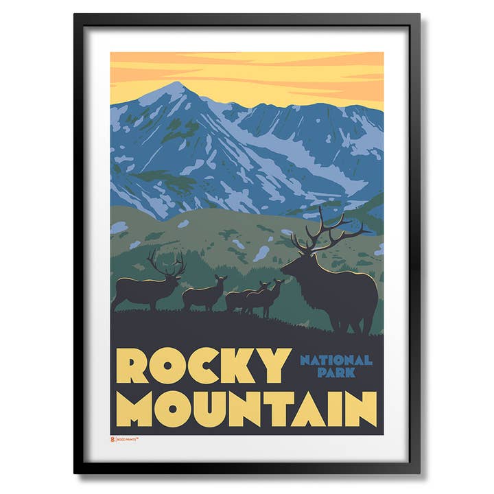 Rocky Mountain National Park Trail Ridge Road Print voor wholesale door Bozz Prints
