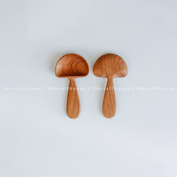 194 Craft House - Wholesale Kitchen Spoon - Wooden Mushroom Spoons, Wooden Scoops - Home Decor and Gifts5