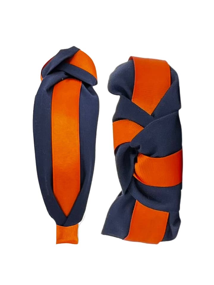 Navy with Orange Ribbon for wholesale by Pretty Happies