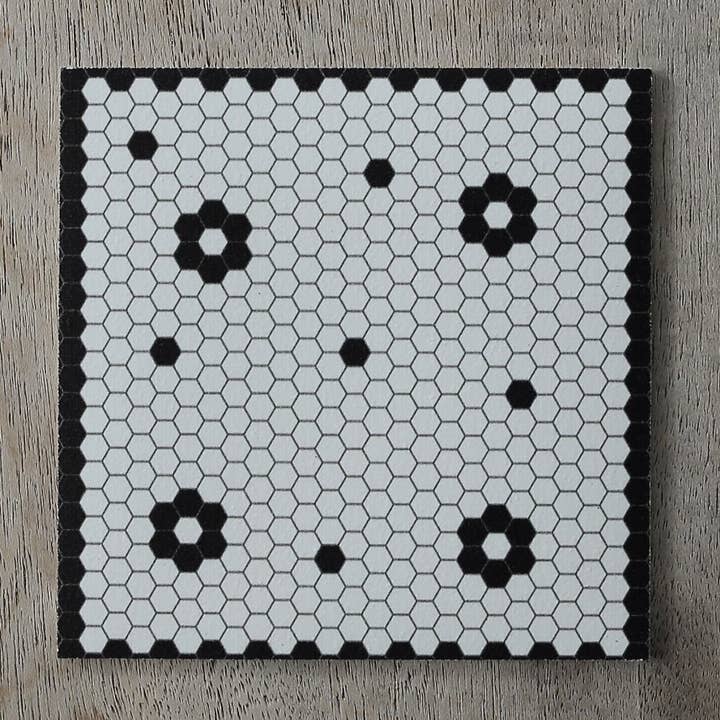 Collection Motifs - Sous-verres de (4) Motif mosaic fleurs for wholesale by Maison Lorrain