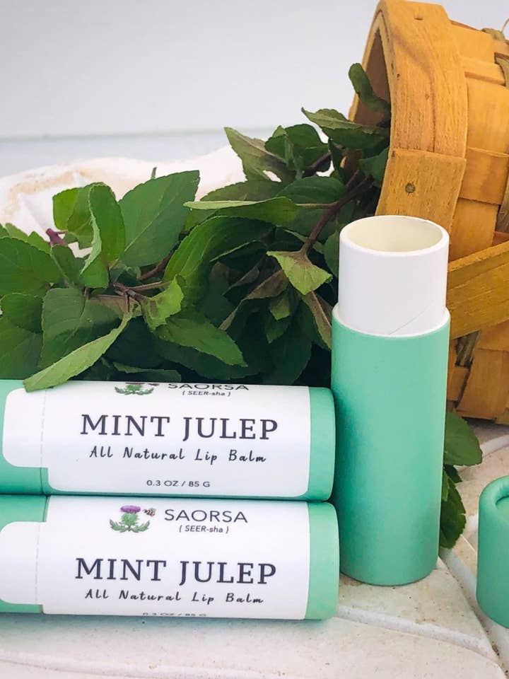 Mint Julep Lip Balm for wholesale by Saorsa