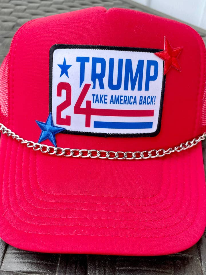 Trump 2024 Trucker Hat for wholesale by Wills Creek Designs