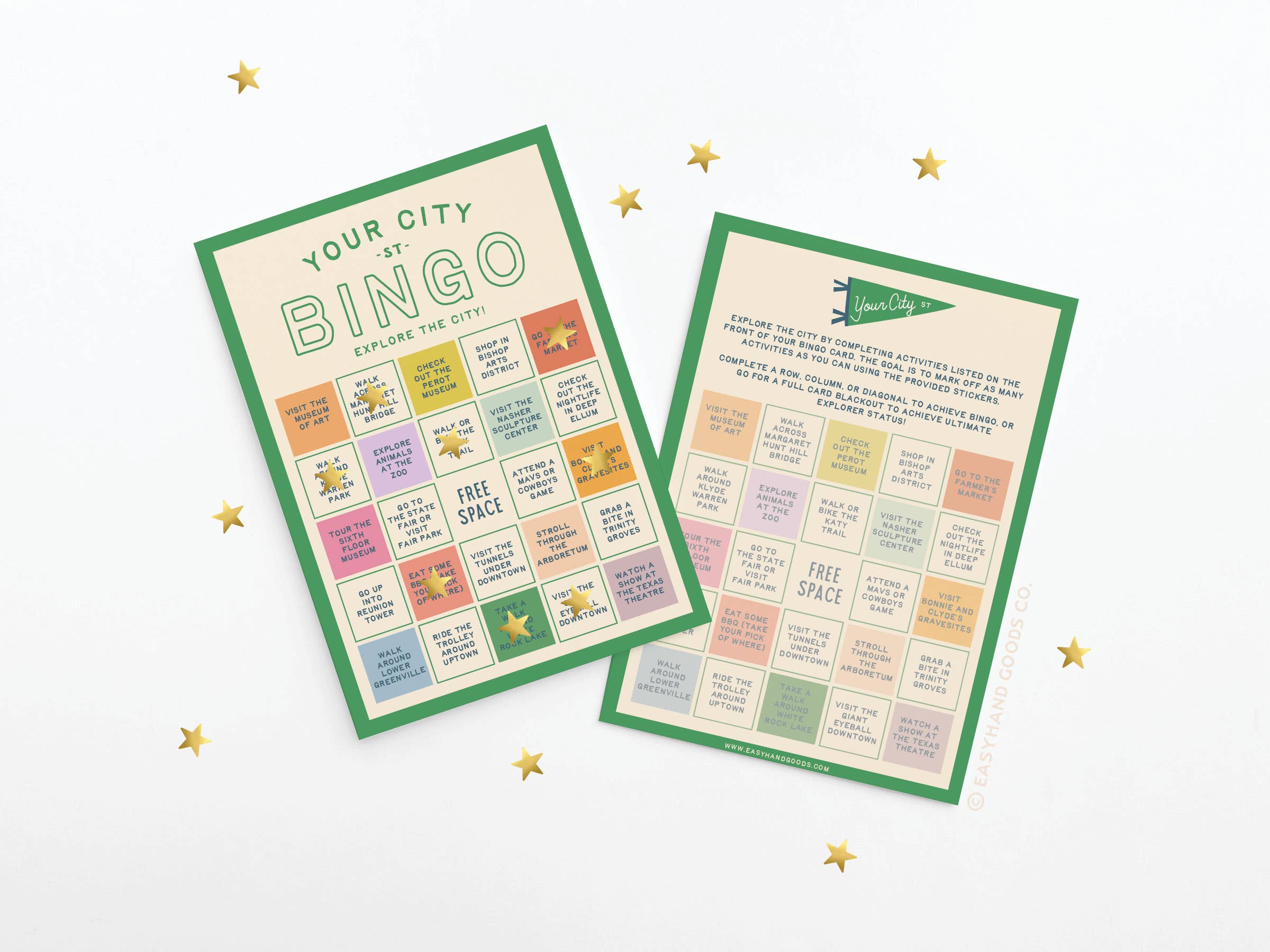 Easyhand Goods – formerly Onderkast - Wholesale Card Game - Custom City Explorer Bingo Card10