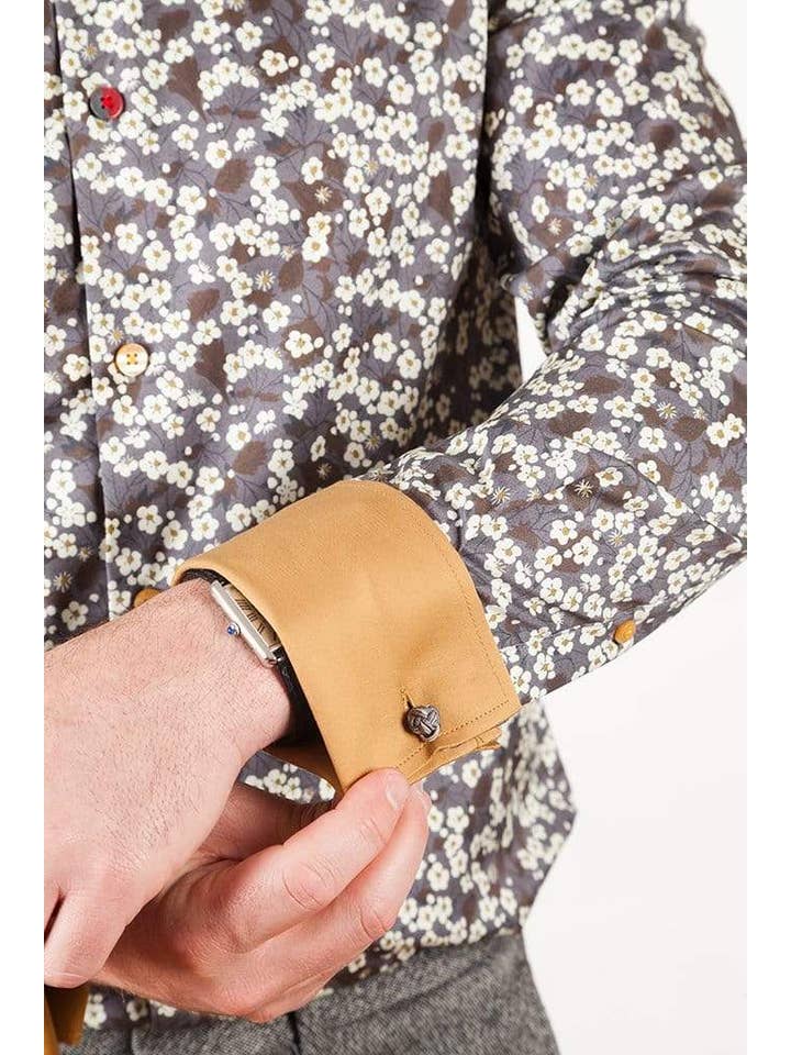 Aayat Menswear – Großhandel Hemd mit Button-down-Kragen – Herren – HERREN HEMDEN MIT FRANZÖSISCHEN MANSCHETTEN, SCHMALE PASSFORM, NANTES