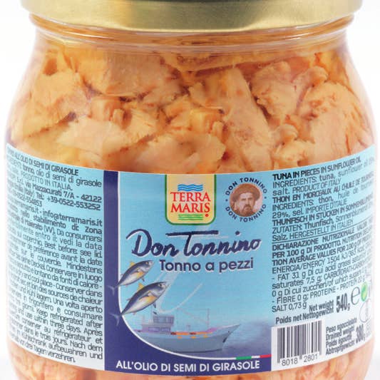 Europi - Wholesale Tinned Fish - TUNA “DON TONNINO” O.S.G. 580 GR
