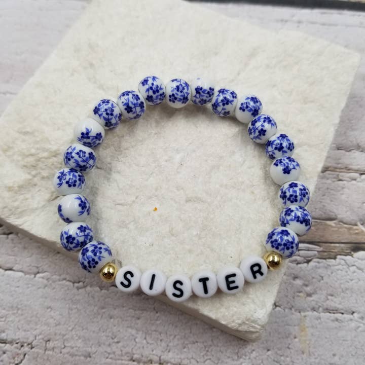 Ceramic Beaded Sisters Friendship Bracelet for wholesale by Treasure Wholesale