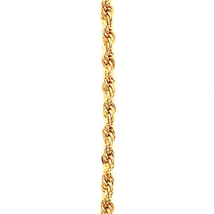 The Bead Bazaar - Wholesale Link & Chain Necklace - Wholesale Gold Filled 3mm Rope Chain, 18KT Bulk Gold Filled Rope Chain, Gold Chains, Gold Filled Chain, Finished Necklaces, Wholesale Rope Chain